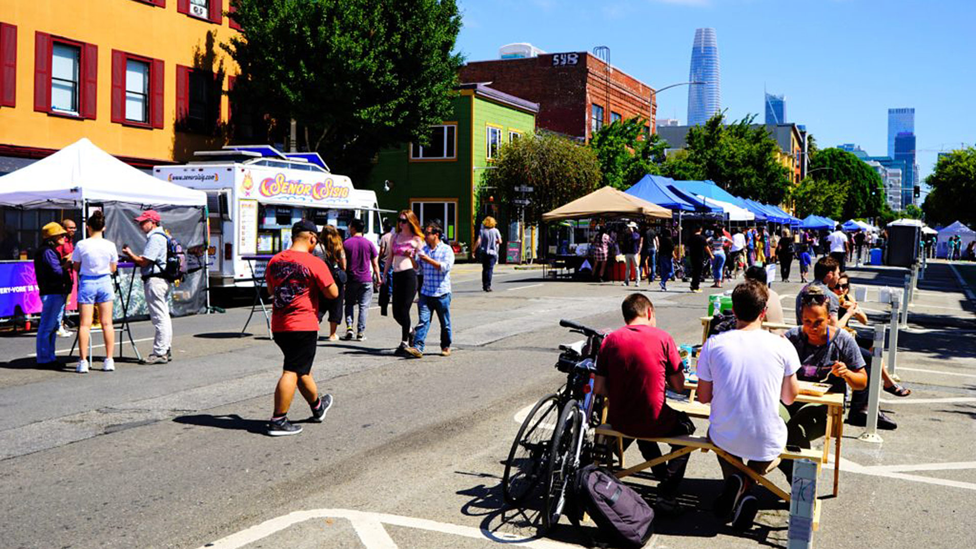 CarFree Folsom Street on Sundays in SoMa Jasper San Francisco Apartments